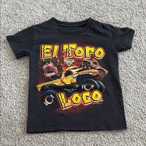 El Toro Loco Black Kids T-Shirt 4T